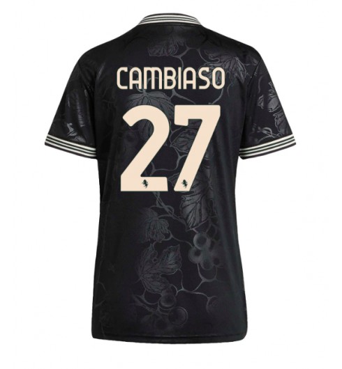 Juventus Andrea Cambiaso #27 Tredjedrakt Dame 2025-26 Korte ermer Juventus Andrea Cambiaso #27 Tredjedrakt Dame 2025-26 Korte ermer